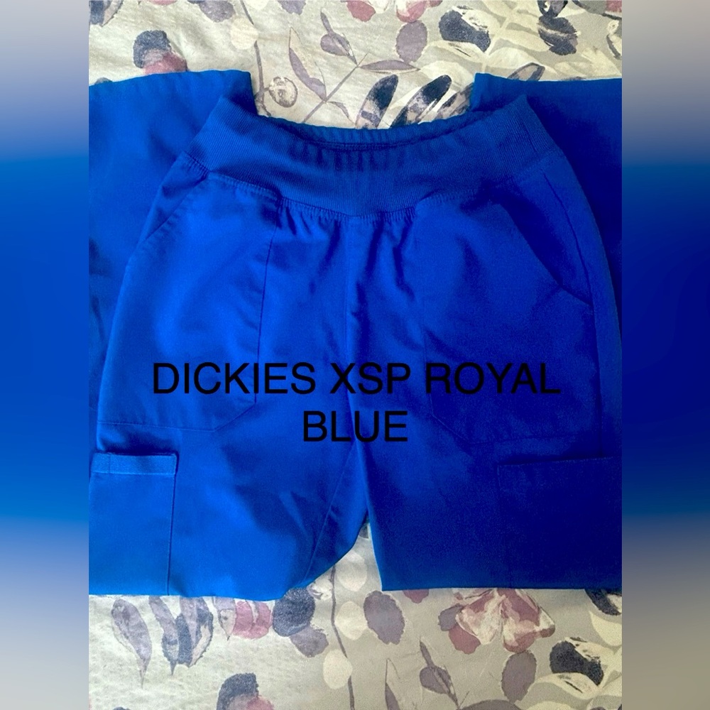 Dickies Vibrant Blue Scrub Pants